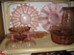 GLAS...roze glas,oud-roze,oudroze glas,serviesdelen,diversen items. - 4 - Thumbnail