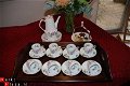 Mooie koffie/theepot, 8 kop en schot.- 5 geb.bord Chodziez - 1 - Thumbnail