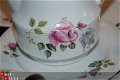 Mooie koffie/theepot, 8 kop en schot.- 5 geb.bord Chodziez - 1 - Thumbnail