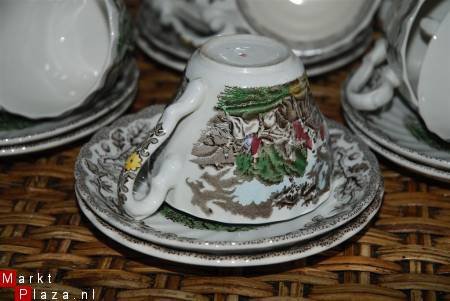 Prachtige oud engels koffie thee servies - 1