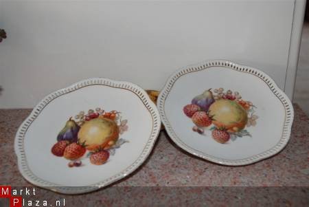 4 lieve grote (gebaks)schotels - Afbeelding 2