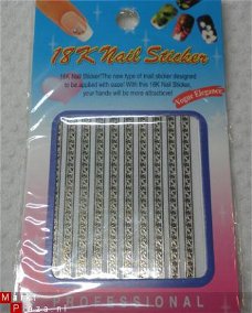 goud Vergulden Nagel Lace 2 KANT STICKERS NAIL ART stickers