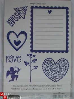 OPRUIMING: The paper studio EZ mounted stamp love - 1