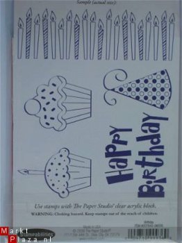 OPRUIMING: The paper studio EZ mounted stamp birthday - 1