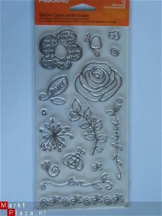 Fiskars clear stamp garden oasis