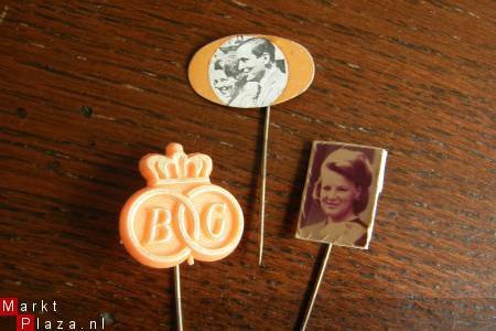 Drie speldjes Beatrix Claus - Irene. - Afbeelding 2