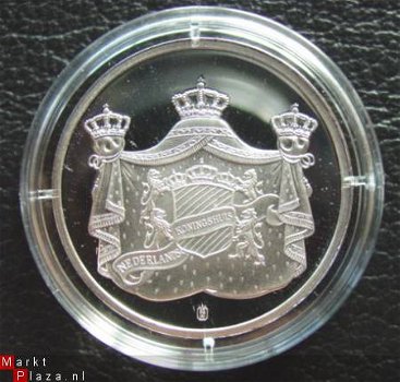 Zilverkleurige penning Juliana 2004 Proof - 1