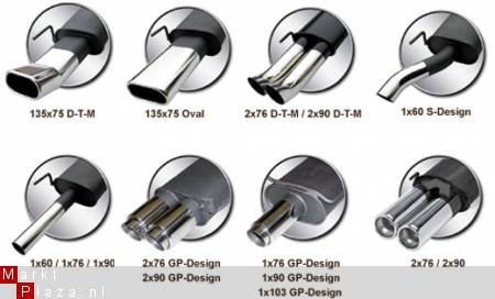 Novus Sport Uitlaten Einddemper VW Golf - 1