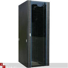 37U 19 inch serverkast patchkast glazen deur afmeting 600x600x1800mm