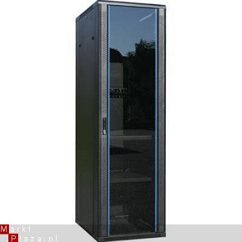 37U 19 inch serverkast glazen deur afmeting BxDxH 600x800x1800mm - 1