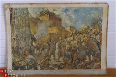 Schoolplaat "Kruisvaarders voor Jeruzalem - 1099"