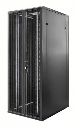47U 19" serverkast patchkast stalen geperforeerde split deuren voor en achter (BxDxH) 800x1000x2200 - nr. 1