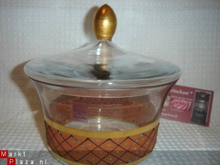 Prachtige glazen (bonbon)schaal van Nagel glas Germany - 1
