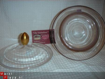 Prachtige glazen (bonbon)schaal van Nagel glas Germany - 1