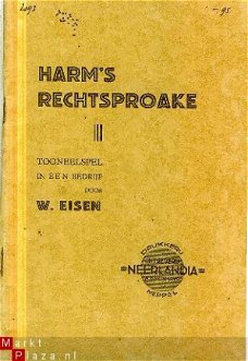 Eisen, W; Harm's Rechtsproake (2 exemplaren)