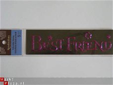 OPRUIMING: recollections puffy glitter stickers best friend