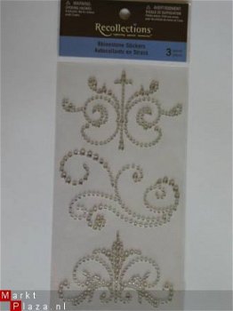 recollections rhinestone clear swirl&corners - 1