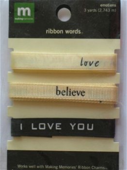 making memories ribbon words emotions - 1