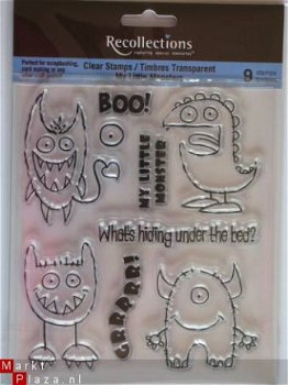 recollections clear stamp my little monsters - 1