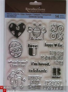 recollections clear stamp celebrate spring - 1