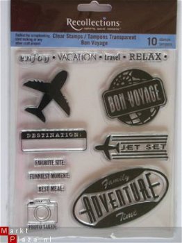 recollections clear stamp bon voyage - 1