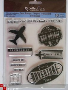 recollections clear stamp bon voyage