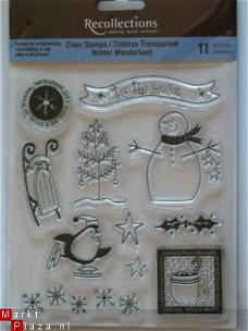 recollections clear stamp winter wonderland