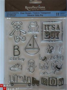 recollections clear stamp baby boy