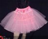 Vintage retro 3laagse roze petticoat uit tule 10031 - 1 - Thumbnail
