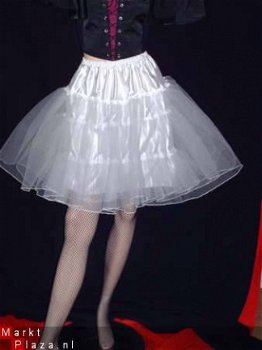 Vintage retro 3laagse roze petticoat uit tule 10031 - 1