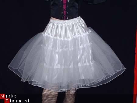 Vintage retro 3laagse roze petticoat uit tule 10031 - 1