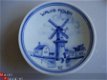 mini wandbordje Delfts Schoonhoven 959 Walvis Molen 1954 - 1 - Thumbnail