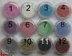 12 Nagel Glitters glitter poeder gel acryl nail art - 1 - Thumbnail