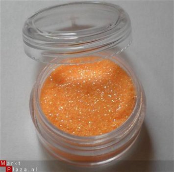 Oranje Nagel Glitters glitter poeder gel acryl nail art - 1