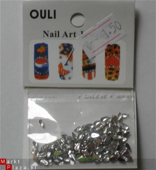 100 drup NAIL ART CRYSTAL Rhinestones Strass Steentjes Clear - 1