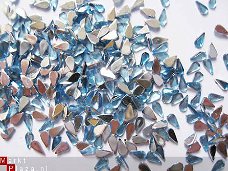 100 drup NAIL ART Blauw Rhinestones Strass Steentjes Clear