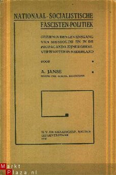 Janse, A; Nationaal-Socialistische Fascisten Politiek