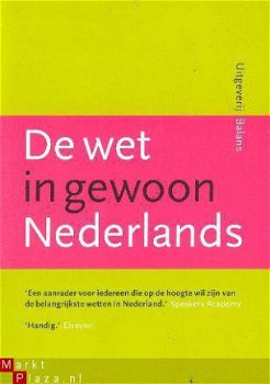 De wet in gewoon Nederlands - 1