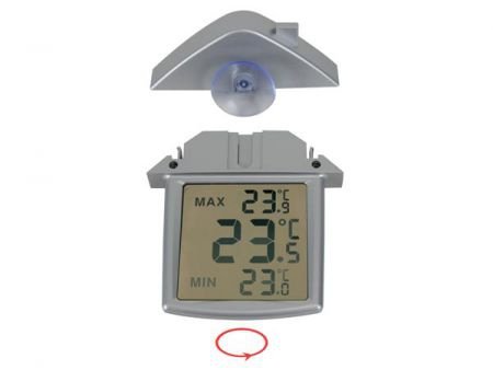 Raamthermometer digitaal thermometer dubbel display - 1