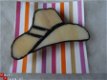 Tiffany broche country style hoed van glas handgemaakt - 1 - Thumbnail