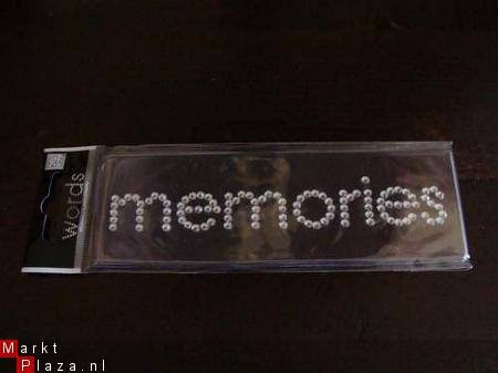 Me & my big ideas rhinestone word Memories - 1