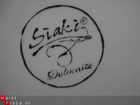 siertheepot eend merk Siaki Dolomiet aardewerk - 1