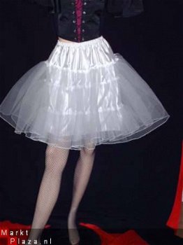 Vintage retro 3laagse roze petticoat uit tule 10031 - 1