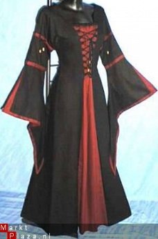 Middeleeuwse gotische jurk 6171