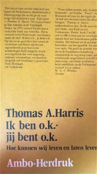 Ik ben o.k.-jij bent o.k., Thomas A.Harris, - 1
