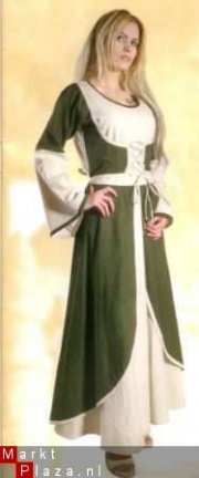 Middeleeuwse burgervrouw jurk 3177