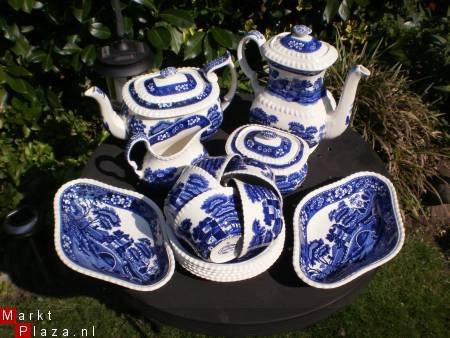 Coperland,Spode,Tower,Blauw,koffie-pot. - 1