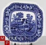 Copeland ,Spode,Tower,Blue, gebakstel - 1