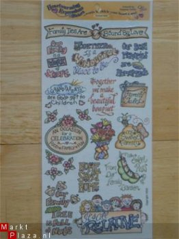 Hartwarming expressions stickers family ties - 1