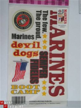 OPRUIMING: royal langnickel rub-ons marines - 1